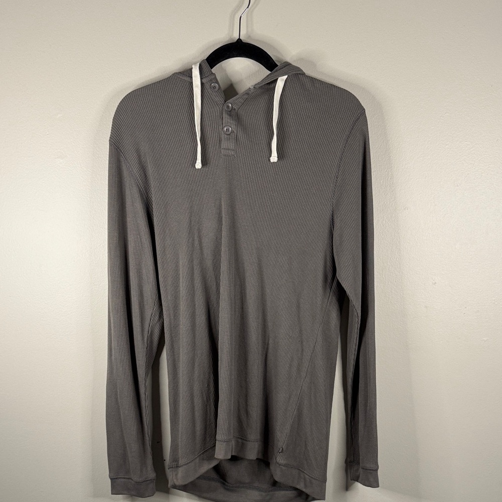 Free Fly Apparel Charcoal Hooded Shirt
